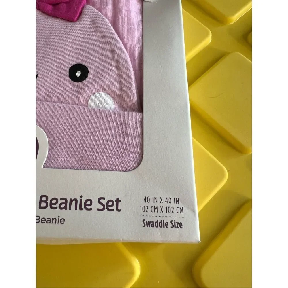 Muslin Swaddle And Beanie Set NEW 100% Cotton